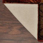 Velmora™ (2 pack) Transitional Medallion Block Red Print Indoor Accent Rug, 2'6"x3'10"