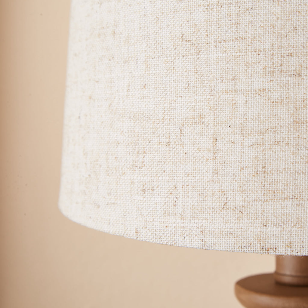 Velmora™ Resin Table Lamp with Linen Shade, Brown, 18.75 in