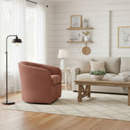 Velmora™ Miles Swivel Accent Chair, Merrimac Terracotta