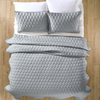 Velmora™ Tencel Quilt, King, Silver Grey, Soft Touch Bedding