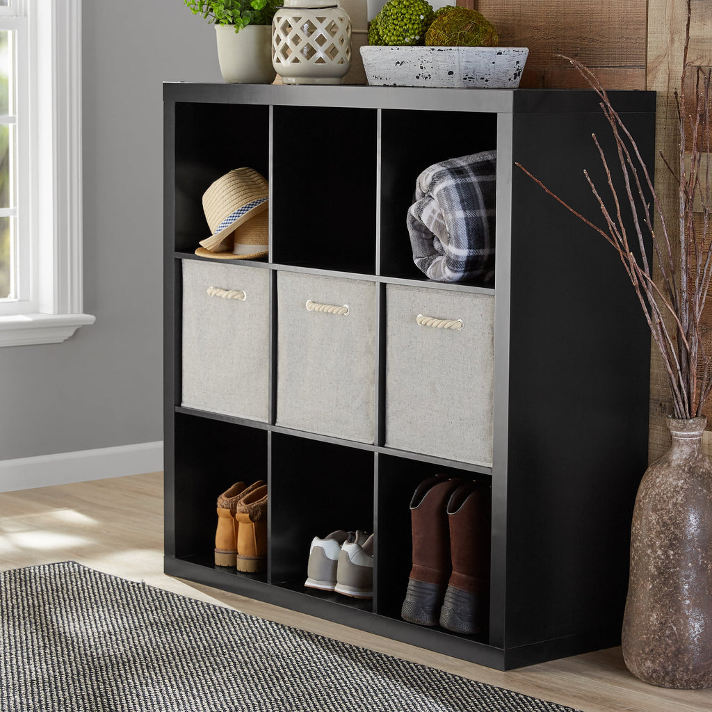 Velmora™ 9 Cube Storage Organizer, Solid Black