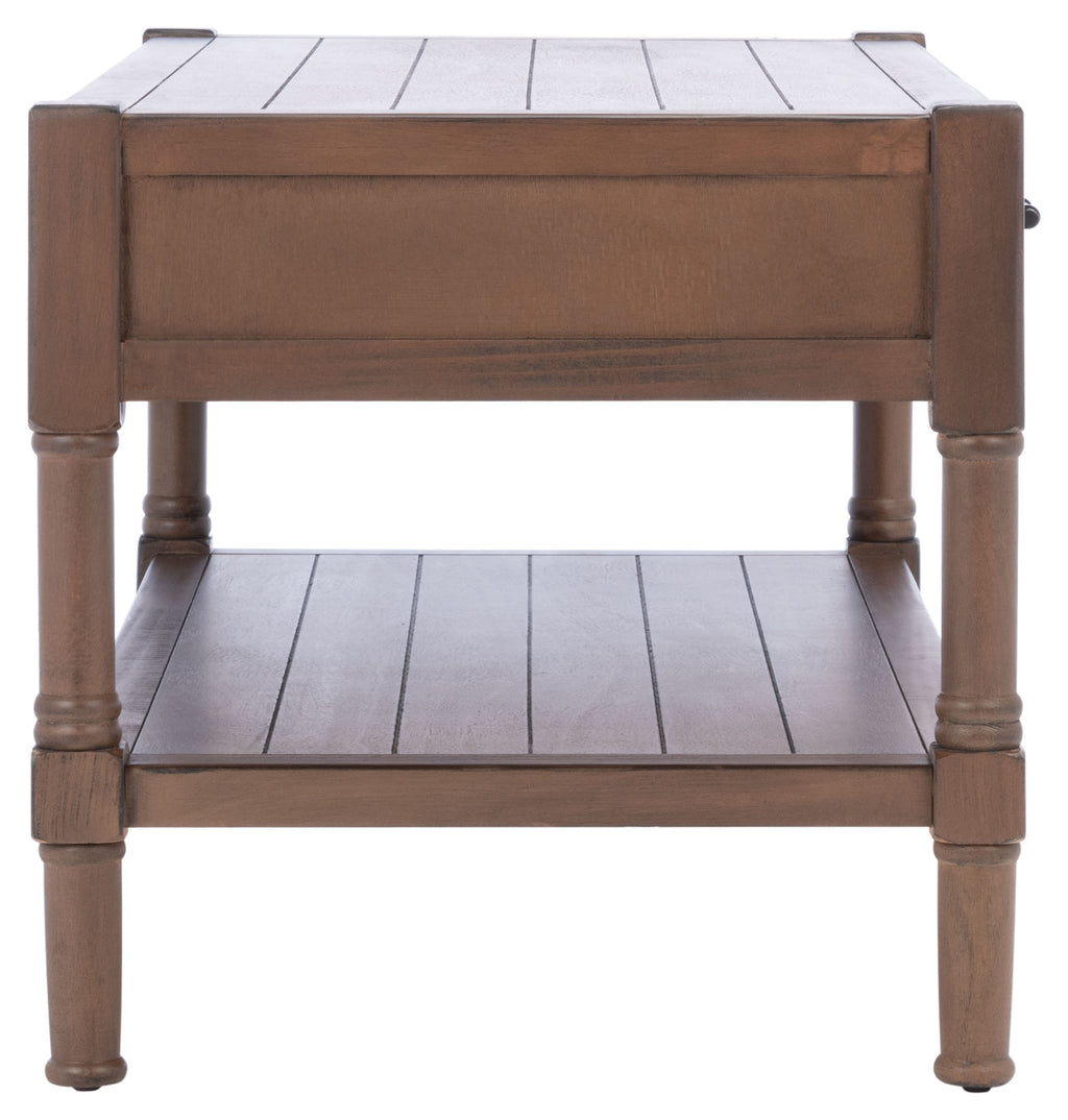 Velmora™ Filbert Solid 2 Drawer Coffee Table, Brown