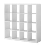 Velmora™ 16 Cube Storage Organizer, White Texture