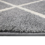 Velmora™ (2 pack) Diamond Plush Gray Indoor 30 in x 45 in Accent Rug