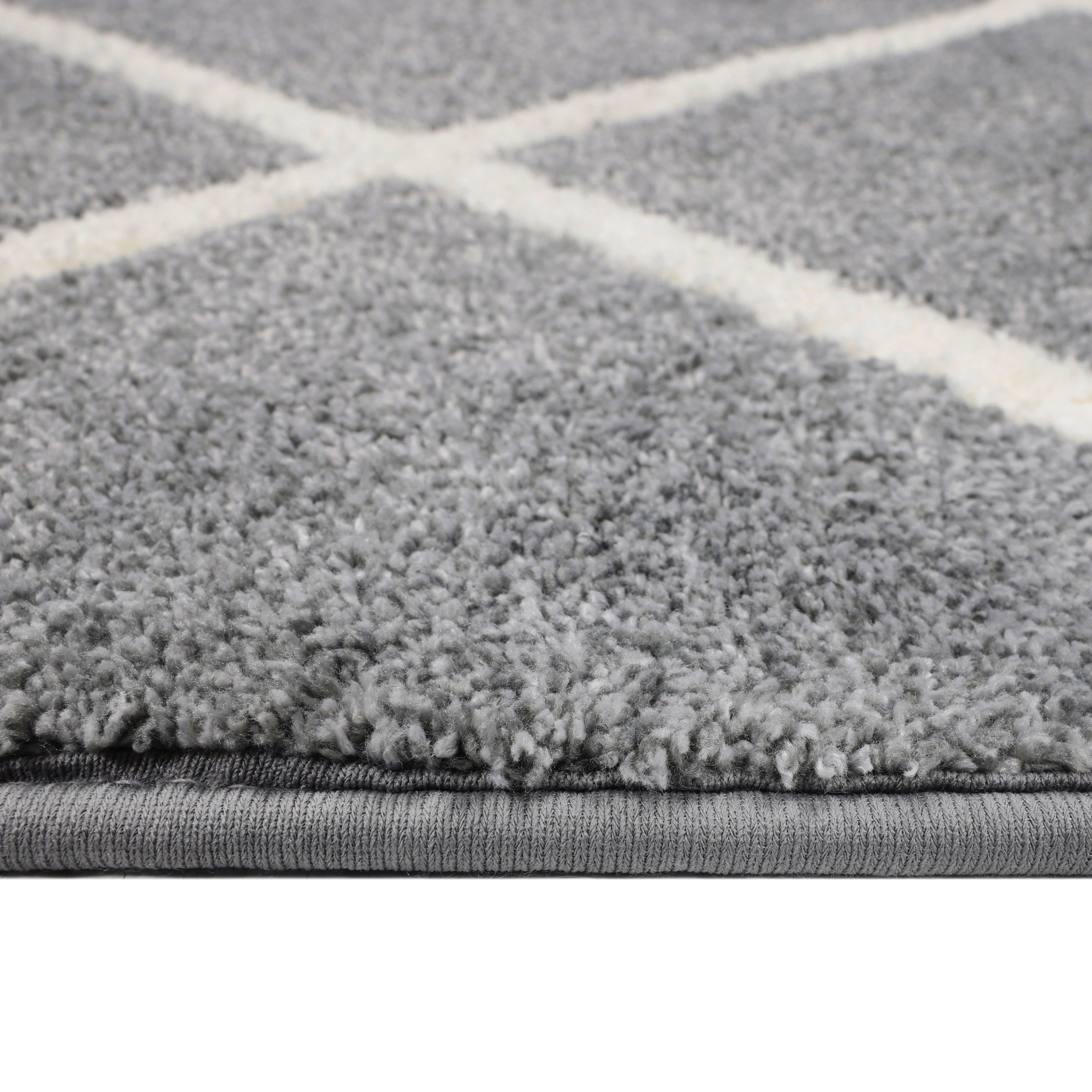 Velmora™ (2 pack) Diamond Plush Gray Indoor 30 in x 45 in Accent Rug