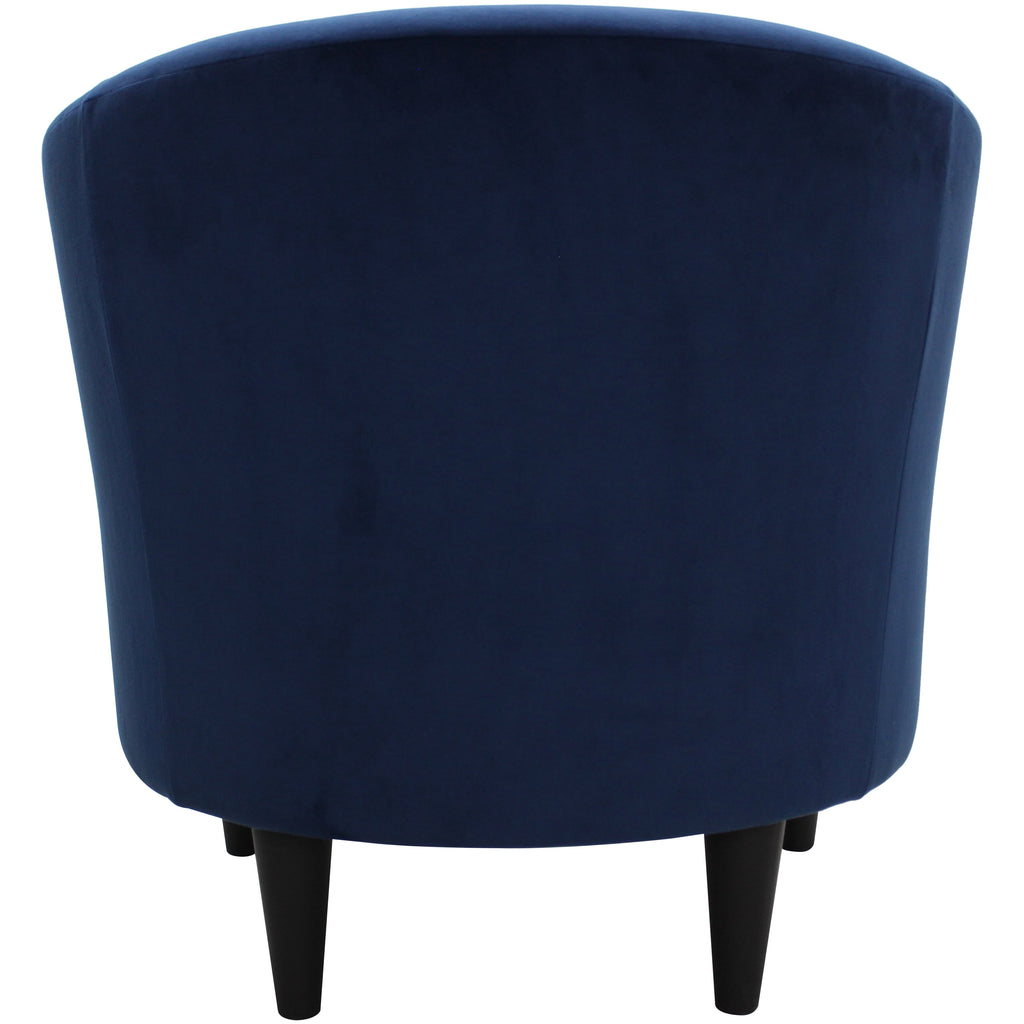 Velmora™ Microfiber Tub Accent Chair, Blue