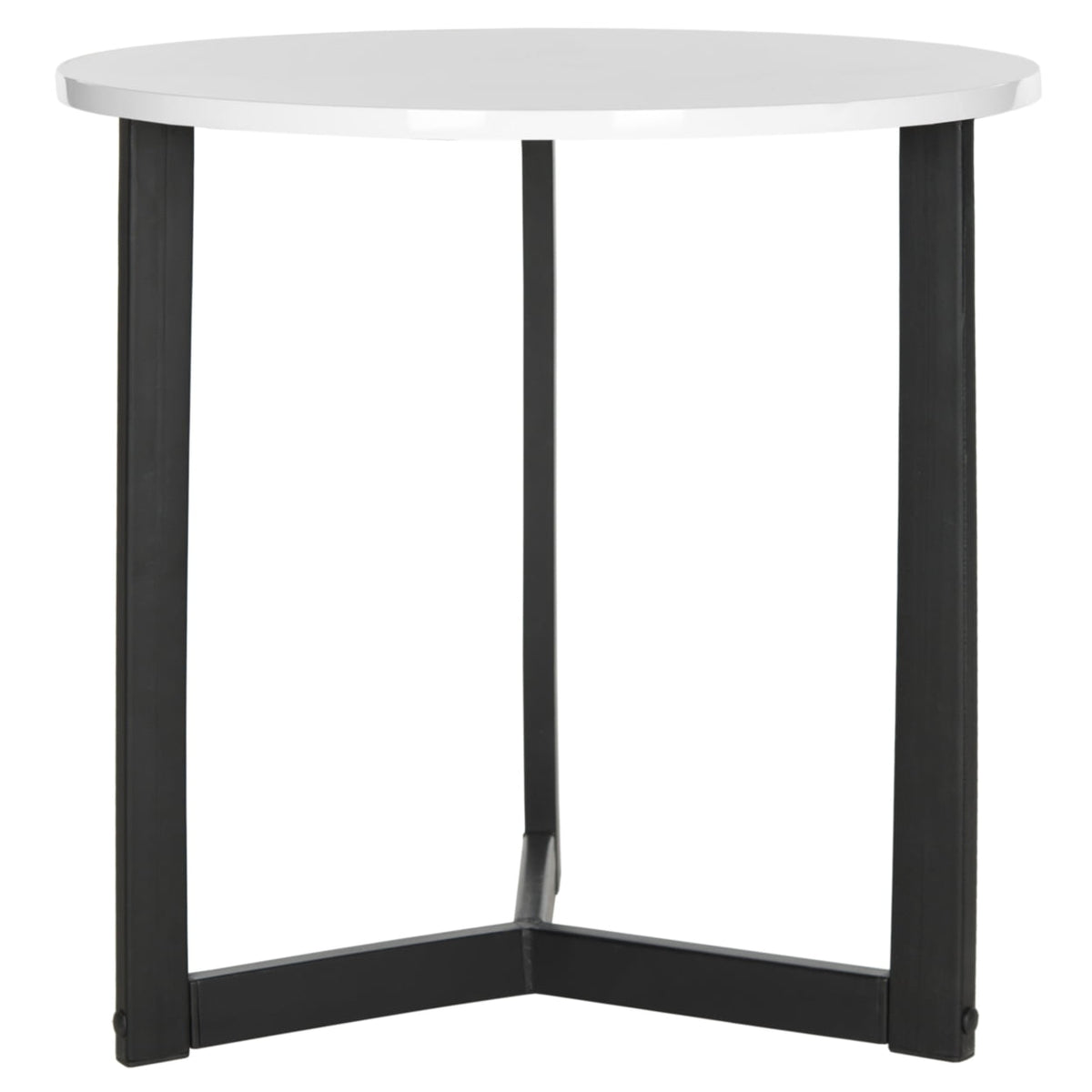 Velmora™ Leonard Mid-Century Modern Wood End Table White / Black
