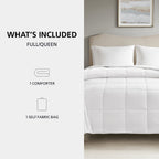 Velmora™ Full/Queen Comforter, Down Alternative, All-Season, White