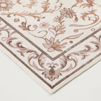 Velmora™ Tan Floral Faux Fur Indoor Area Rug, 4 ft x 5 ft 6 in