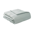 Velmora™ Mint Clipped Stripe 10-Piece Bed in a Bag Comforter Set with Sheets, Full