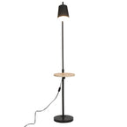 Velmora™ 65" Modern Adjustable Head Matte Black Floor Lamp with Black Conical