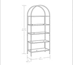 Velmora™ Nola Arch Bookshelf, Black Finish