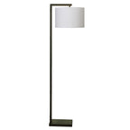 Velmora™ Contemporary Metal 62in Floor Lamp with on/off Foot Switch, Black