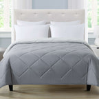 Velmora™ Reversible Microfiber Comforter, Grey, Full/Queen