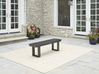 Velmora™ Ezra 6-Piece Outdoor HDPE Dining Set with Bench, Black