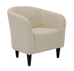 Velmora™ Rolled Tub Accent Chair, Zeus Sand