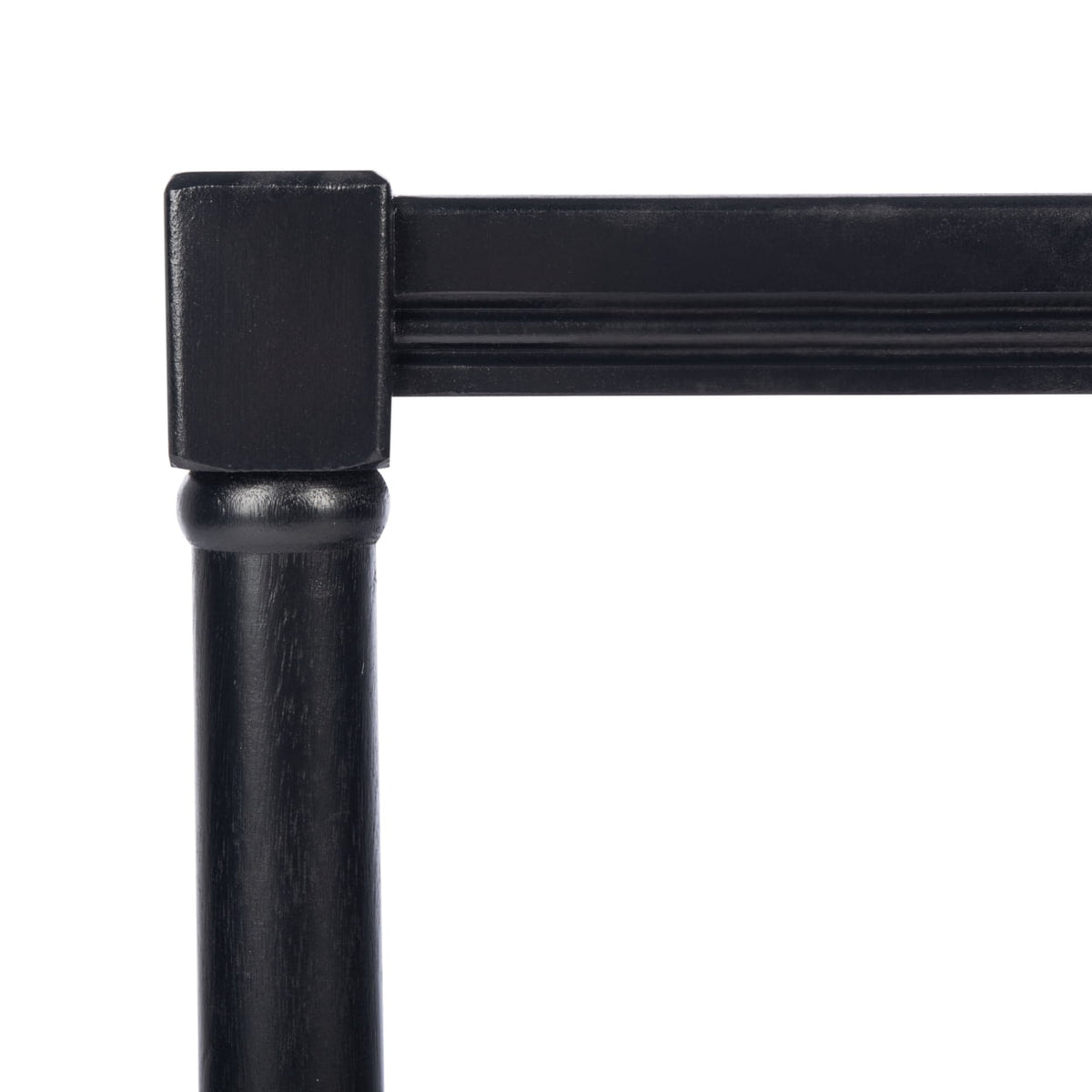 Velmora™ Rafiki Solid Rustic Rectangle Accent Table, Black