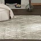 Velmora™ Palm Leaf Indoor Area Rug, Green/Ivory, 5 ft x 7 ft