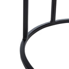 Velmora™ Gemma Modern Abstract Agate Corner Side Table, White Marble