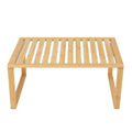 Velmora™ (2 pack) Bamboo Stackable Shelf, Natural Bamboo Color, Easy Assemble, 16 x 10 x 1.18in