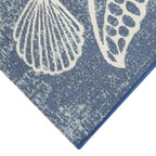 Velmora™ 5' x 7' Blue Seashell Outdoor Rug