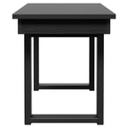 Velmora™ Ezra Black Outdoor Dining Bench, HDPE Material
