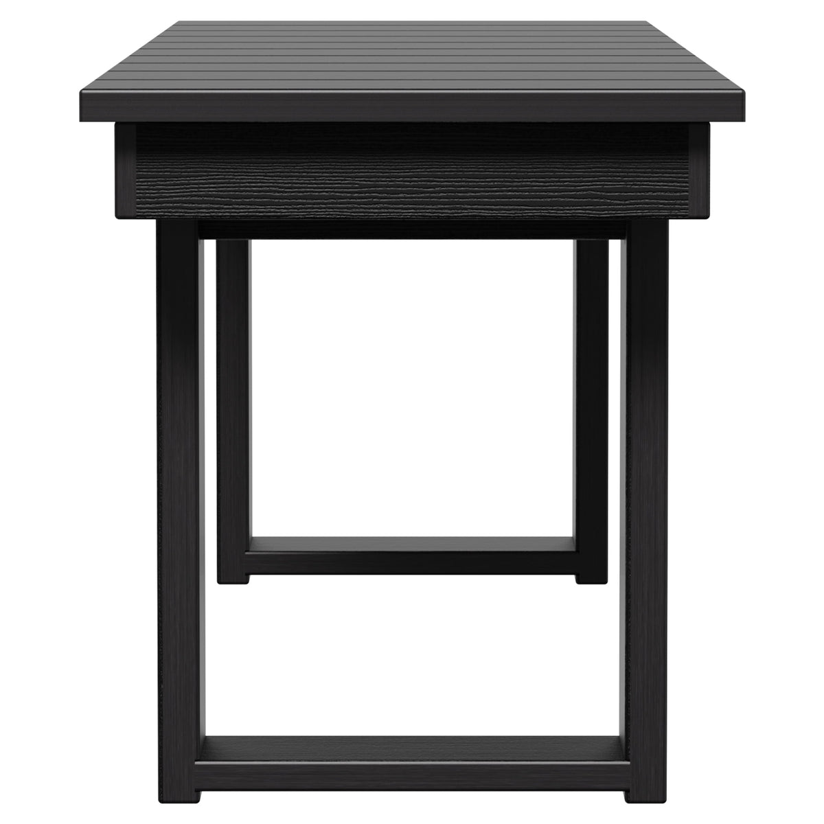 Velmora™ Ezra Black Outdoor Dining Bench, HDPE Material