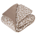 Velmora™ Leopard Print 3-Piece Neutral Comforter Set, Full/Queen