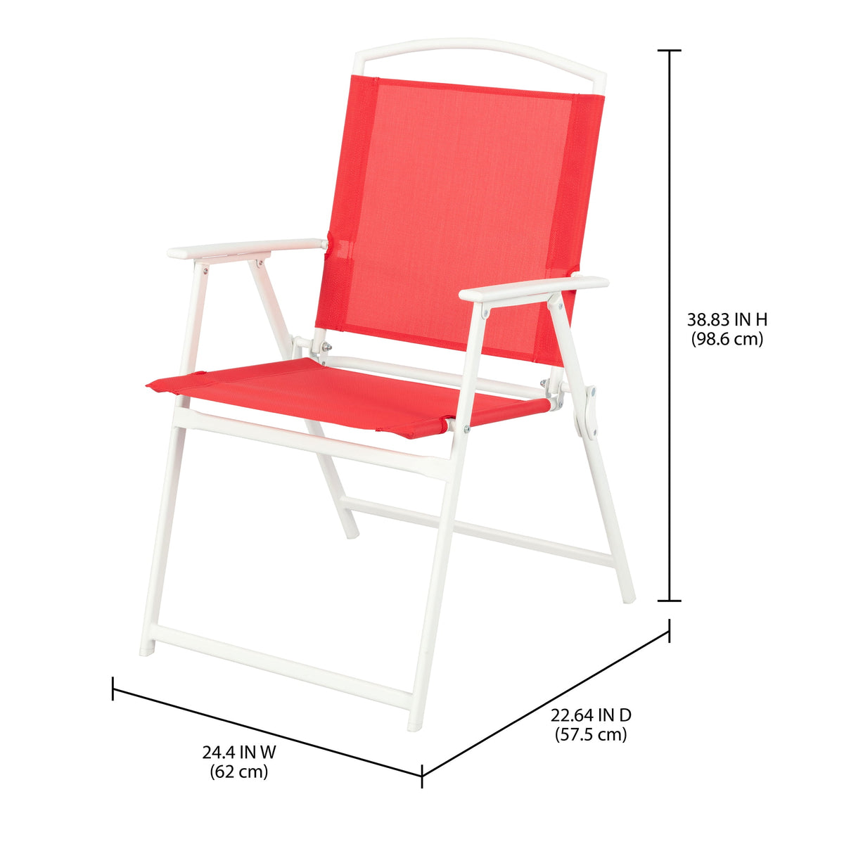 Velmora™ Albany Lane 3-Piece Outdoor Bistro Set, Red/White