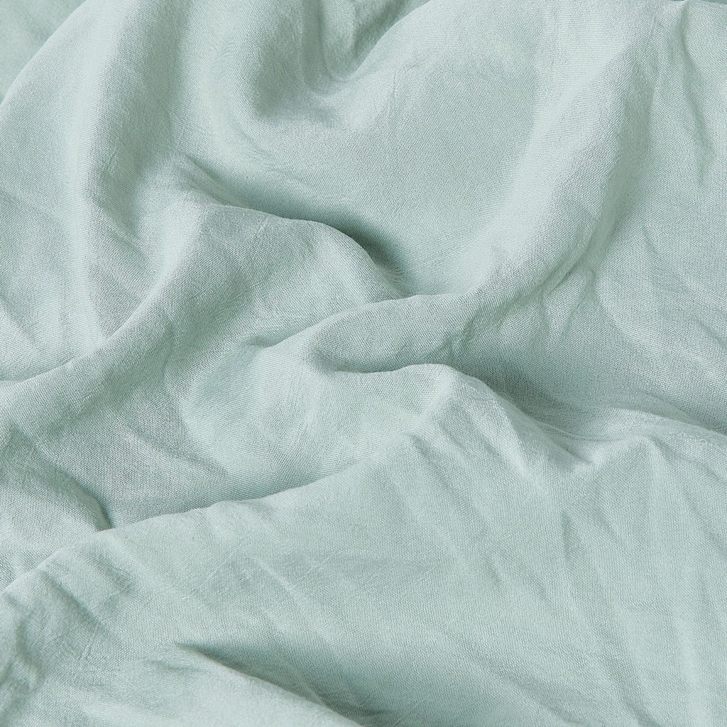 Velmora™ Washed Ultra Soft Microfiber Bed Sheet Set, King, Soft Sea, 4 Piece