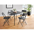 Velmora™ Banquet Resin Folding Chair, Black, Set of 6
