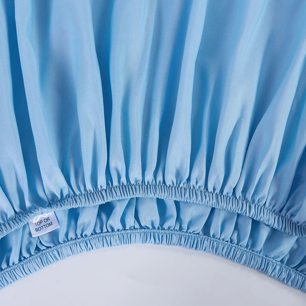 Velmora™ (4 pack) Basic Value Microfiber Bed Sheet Set, Light Blue, Twin, 3-Piece