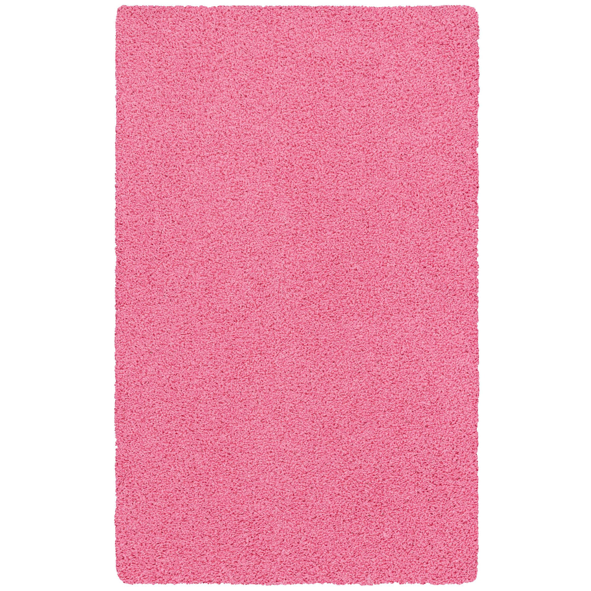 Velmora™ (2 pack) Traditional Solid Pink Youth Shag Indoor Area Rug, 3 ft x 4 ft 8 in