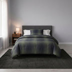 Velmora™ Solid High Low Tufted Grid Dark Gray Indoor Area Rug, 5' x 7'