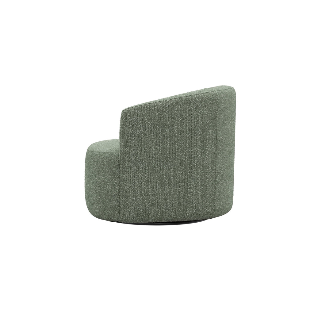 Velmora™ Boucle Swivel Accent Chair, Olive