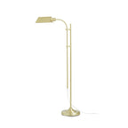 Velmora™ 1-Light Modern Adjustable Brass Floor Lamp Gold