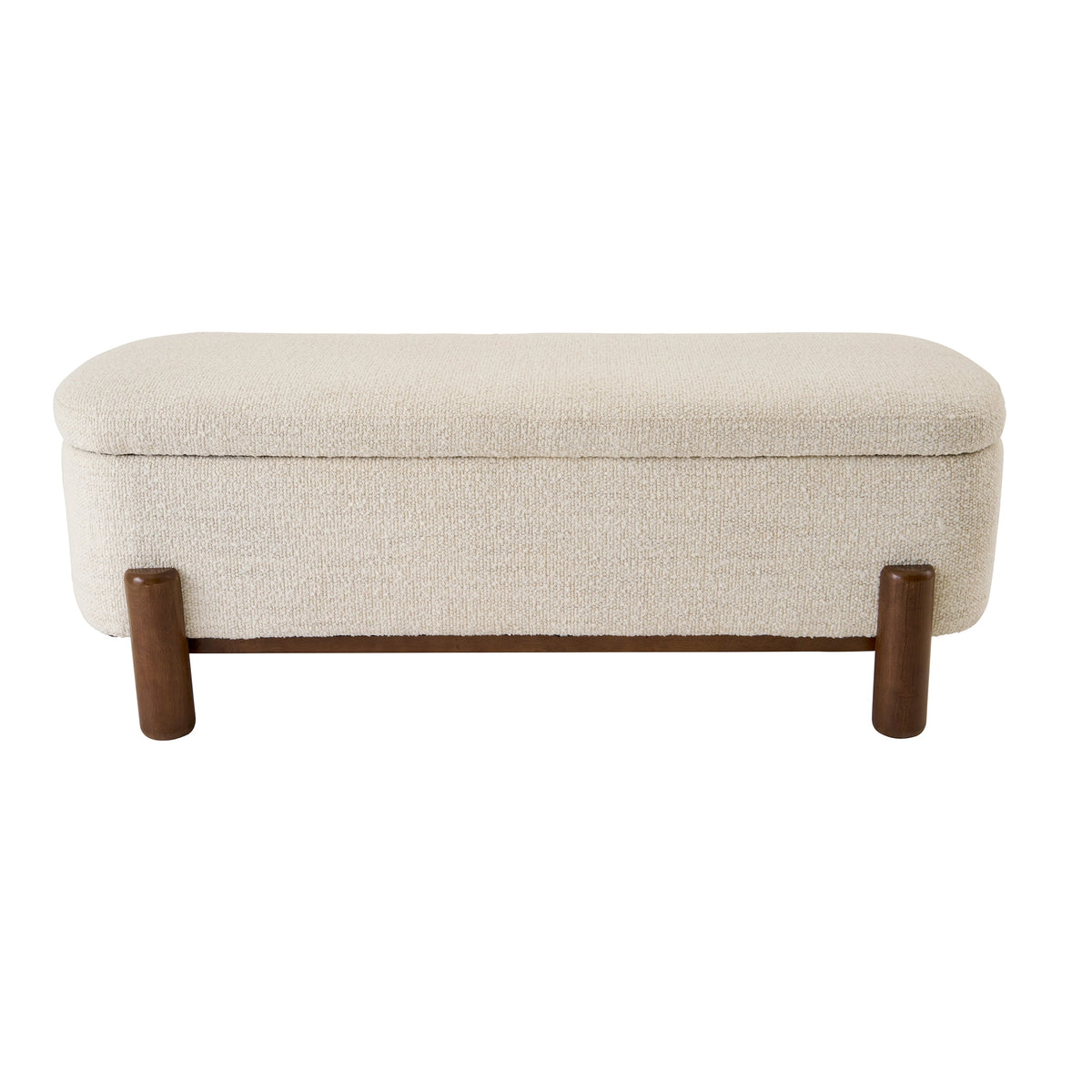Velmora™ Adlin Storage Bench, Cream Boucle