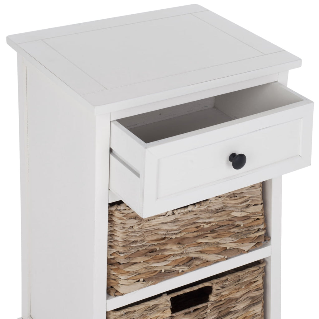 Velmora™ Carrie Side Storage Side Table Distressed Cream