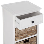 Velmora™ Carrie Side Storage Side Table Distressed Cream