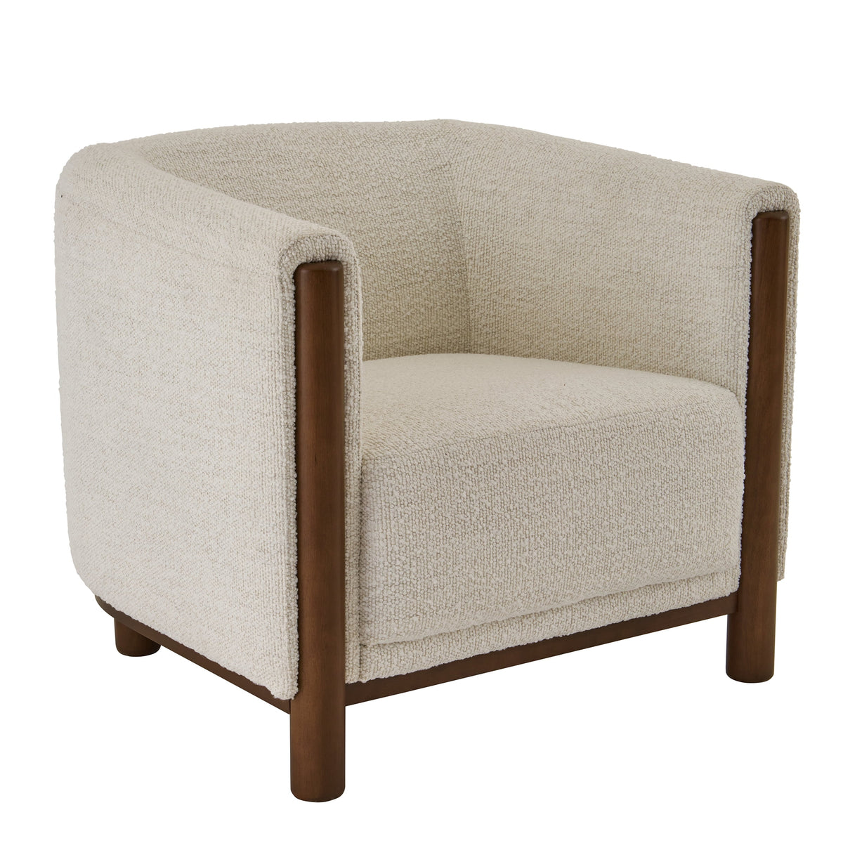 Velmora™ Adlin Accent Chair, Cream Boucle