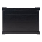 Velmora™ Rafiki Solid Rustic Rectangle Accent Table, Black