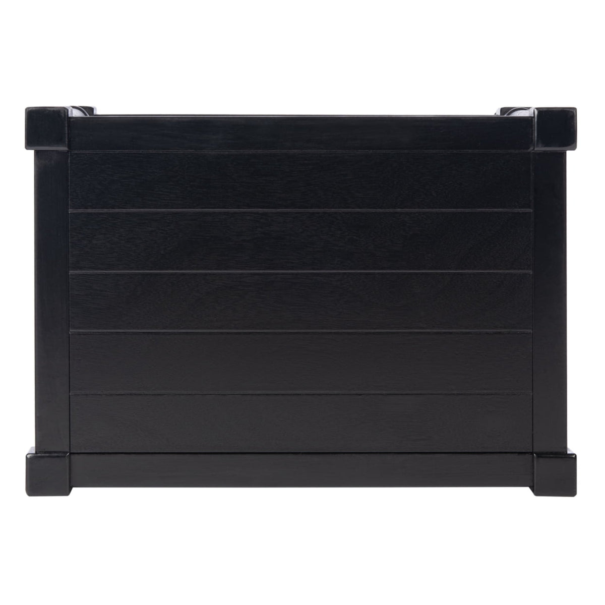 Velmora™ Rafiki Solid Rustic Rectangle Accent Table, Black