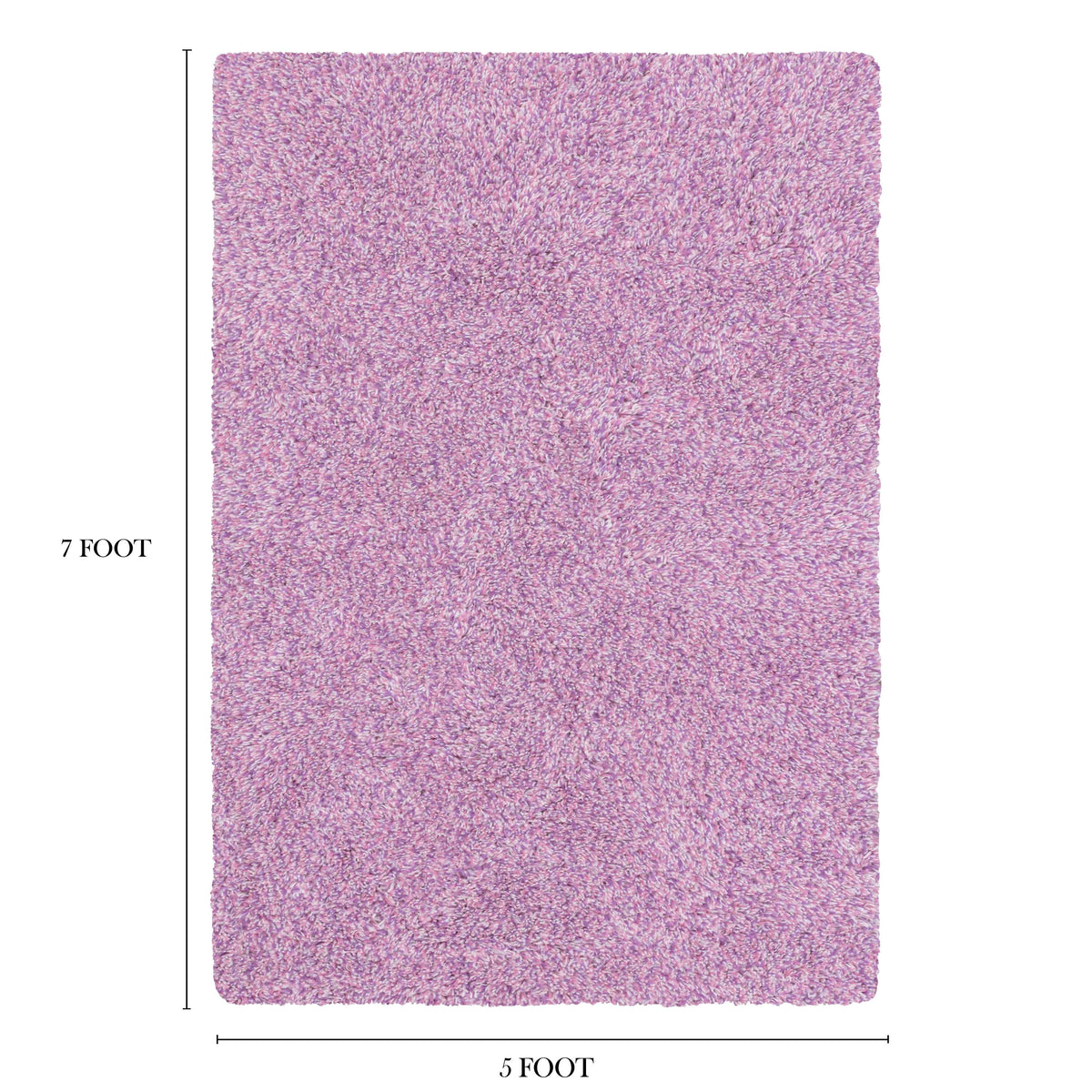 Velmora™ Confetti Shag Indoor Area Rug, Pink Purple, 5 ft x 7 ft