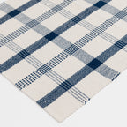 Velmora™ (3 pack) Blue Plaid Outdoor Layering Rug, 24 in x 36 in