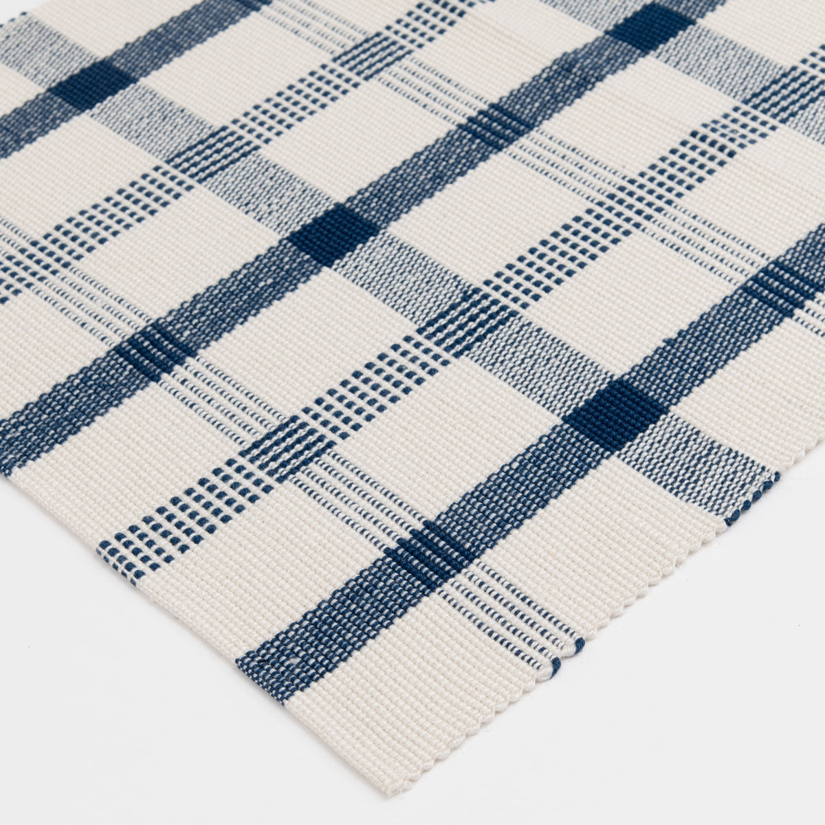Velmora™ (3 pack) Blue Plaid Outdoor Layering Rug, 24 in x 36 in