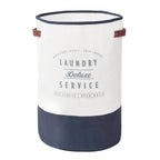 Velmora™ (2 pack) Ivory/Grey Canvas Laundry Hamper, 16 in x 25 in