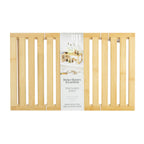 Velmora™ (2 pack) Bamboo Stackable Shelf, Natural Bamboo Color, Easy Assemble, 16 x 10 x 1.18in