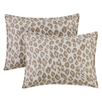 Velmora™ Leopard Print 3-Piece Neutral Comforter Set, Full/Queen