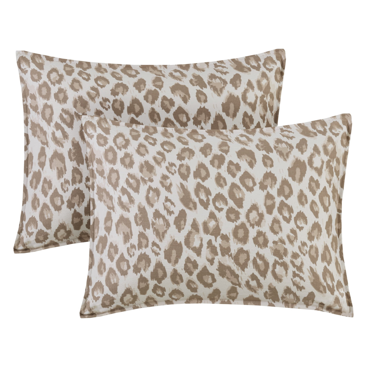 Velmora™ Leopard Print 3-Piece Neutral Comforter Set, Full/Queen