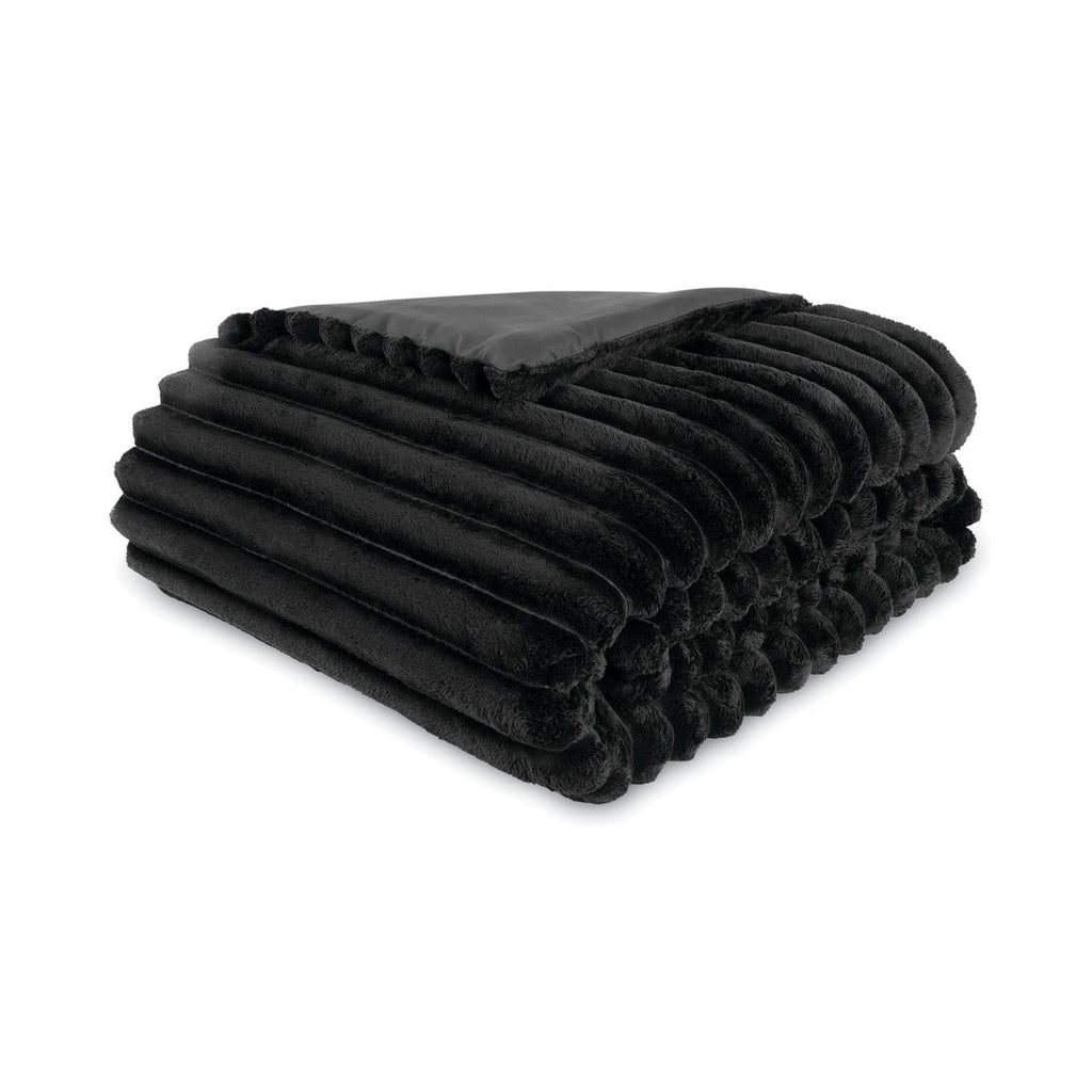 Velmora™ King Comforter Set, 5-Piece, All-Season, Black Cozy Plush